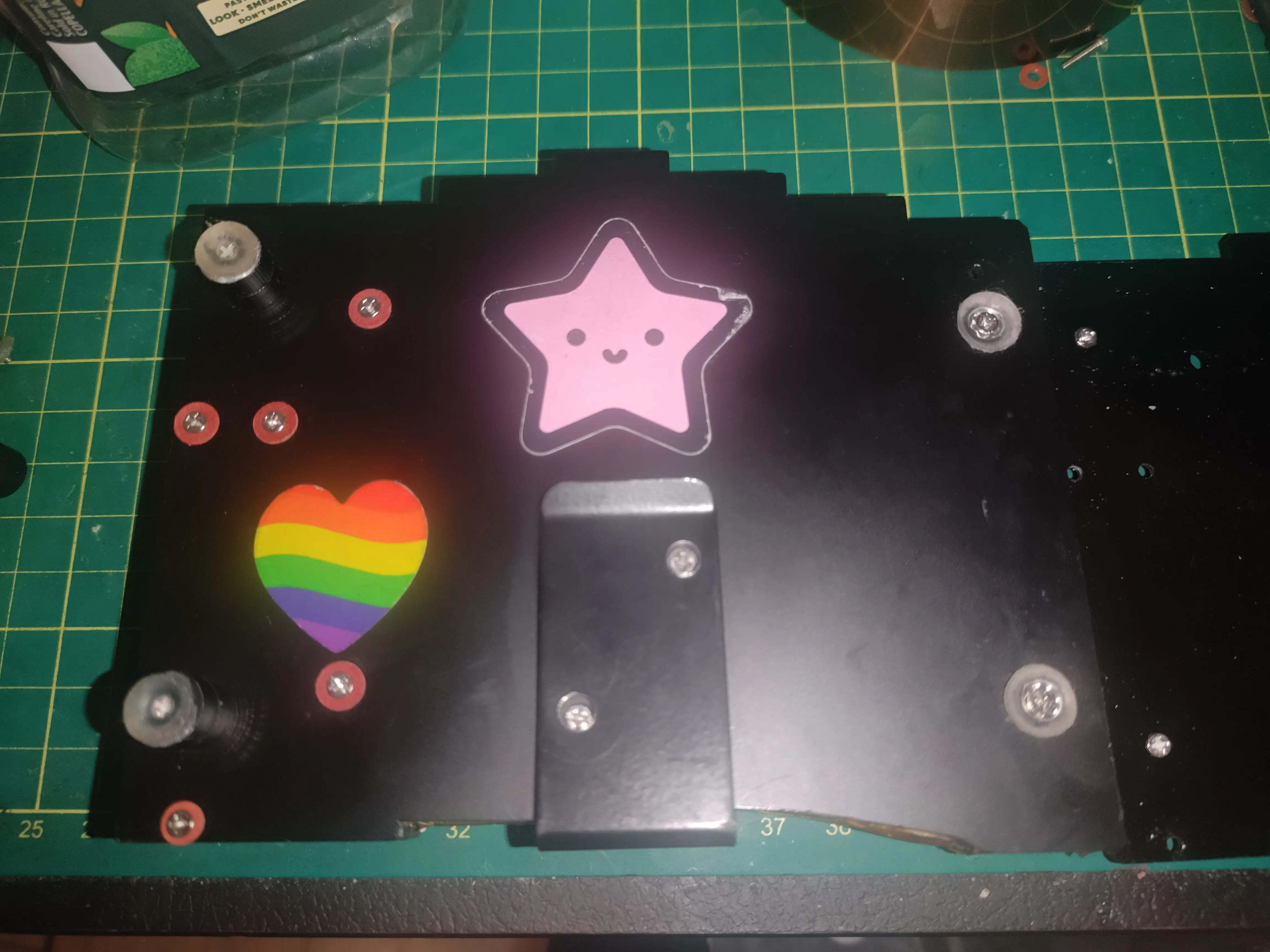 The clip attached to the back