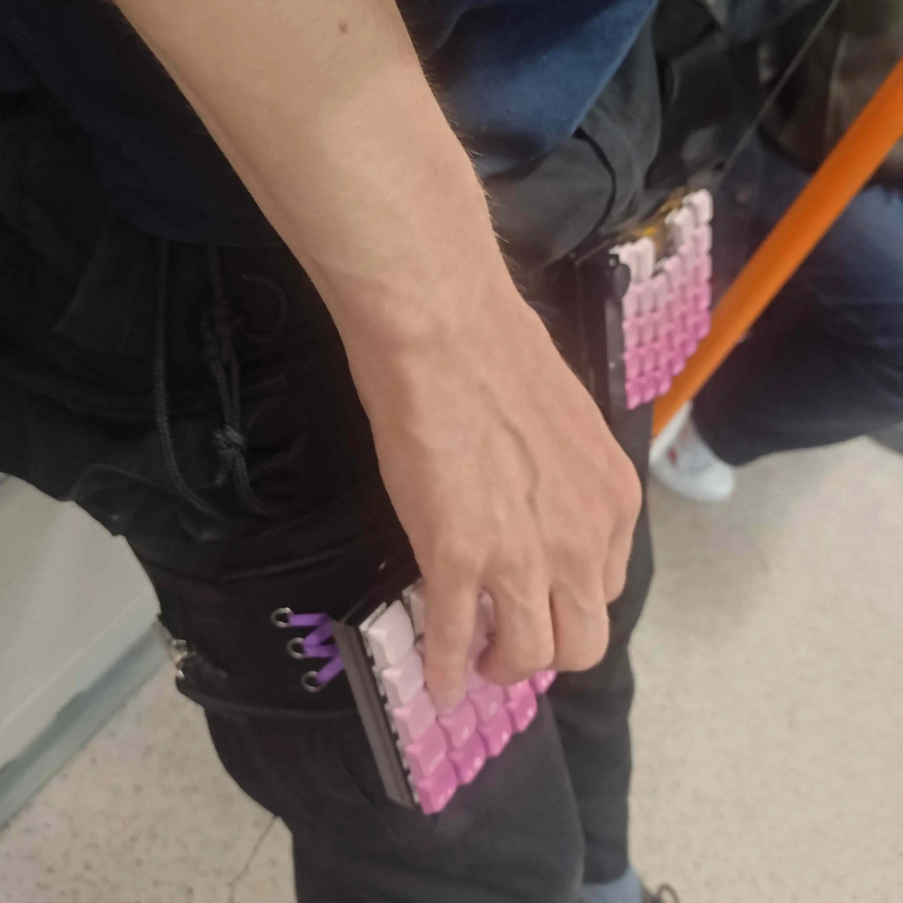 Using keyboard while standing